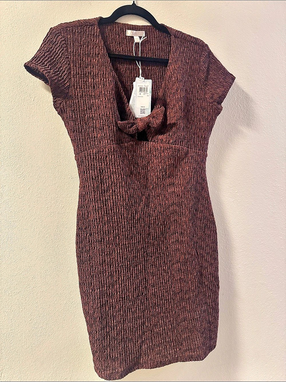 M Missoni Textured Mini Dress in Brown Size XS NWT